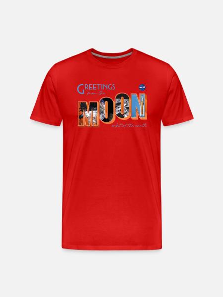 NASA hilsner fra månen Holiday Card Design - Herre Premium T-shirt økologisk - 