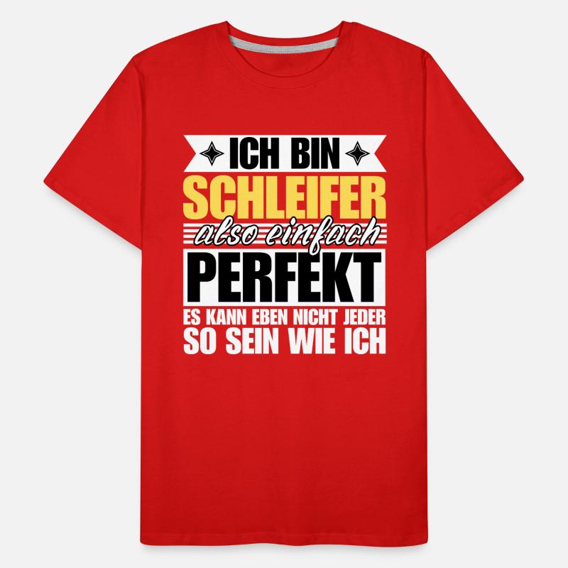 Perfekter Schleifer Männer Premium Bio T-Shirt