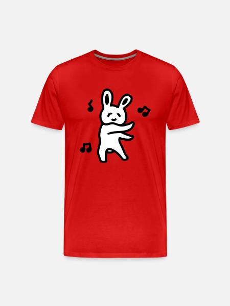 Party Bunny - Men's Premium Organic T-Shirt - red