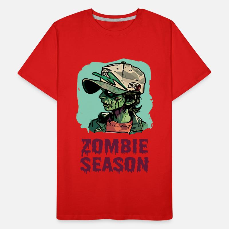 Zombie-Saison Männer Premium Bio T-Shirt