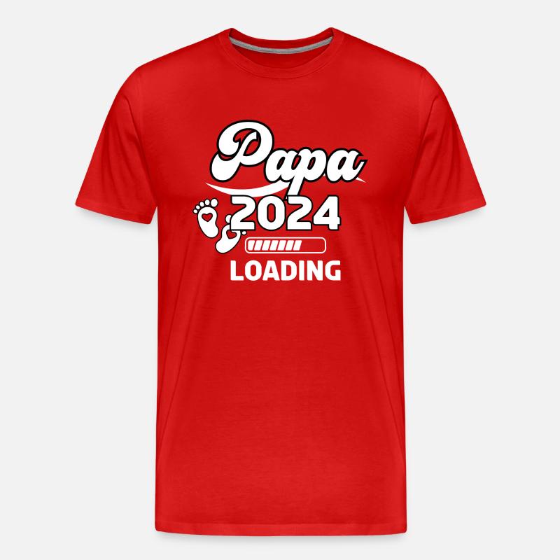 Daddy 2024 Loading - Men's Premium Organic T-Shirt - red