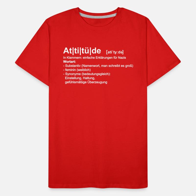 Attitüde Männer Premium Bio T-Shirt