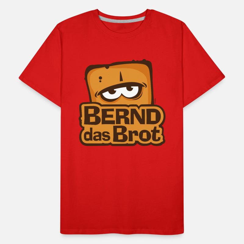 Bernd The Bread Logo Men's Premium Organic T-Shirt