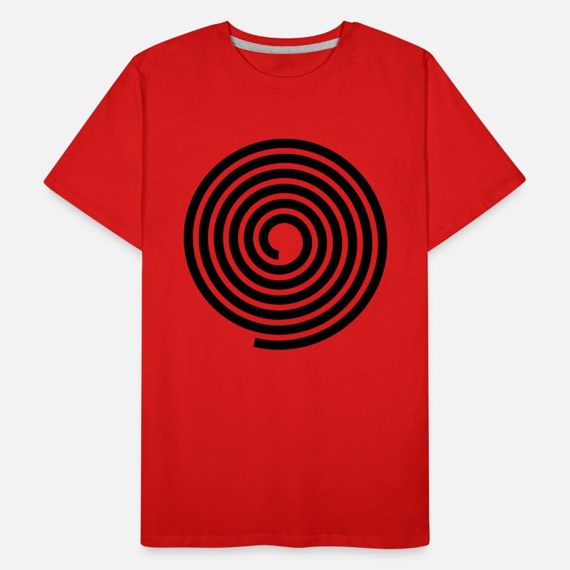 Spirals pattern vector template Men's Premium Organic T-Shirt