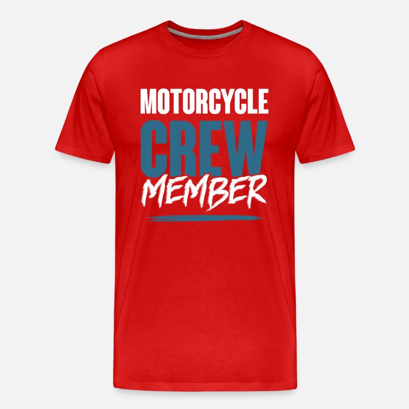 Motorcycle Crew - Männer Premium Bio T-Shirt - Rot