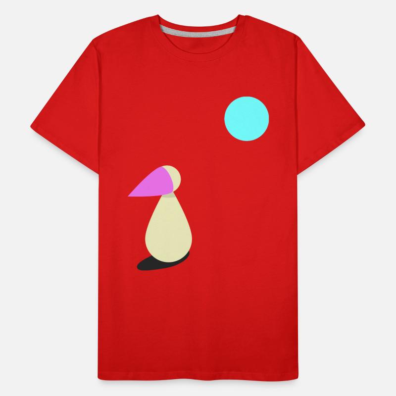 Sehnsucht Mondschein Geschenk Männer Premium Bio T-Shirt