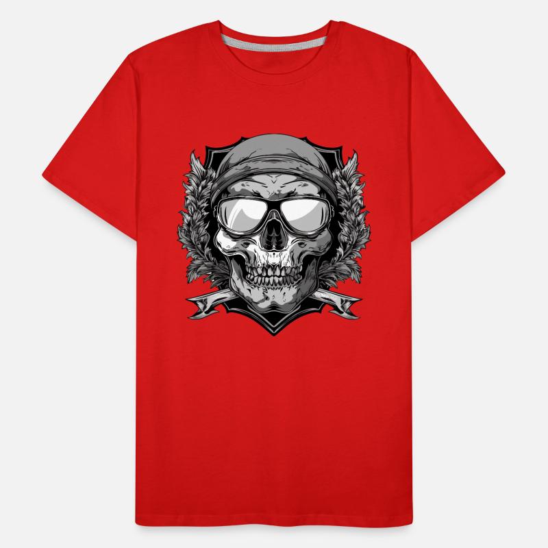 Ski Masque de ski Skull Crest T-shirt bio Premium Homme