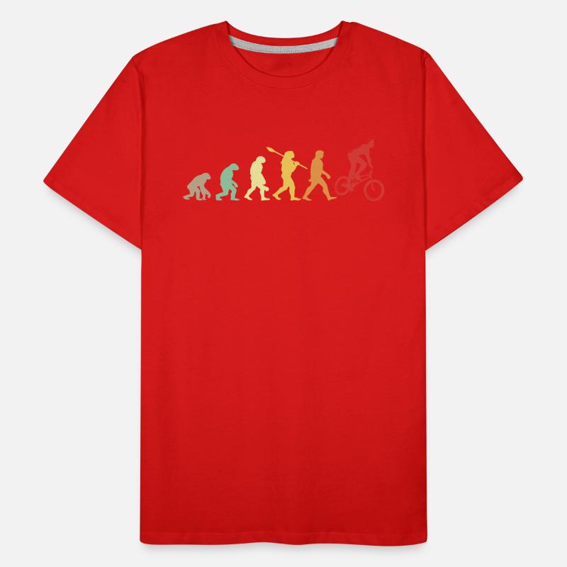Darwin evolution for BMXists 🚴 ♂️ Men's Premium Organic T-Shirt