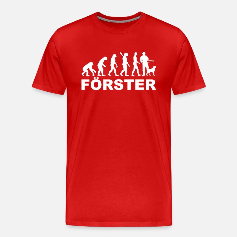 Förster - Männer Premium Bio T-Shirt - Rot