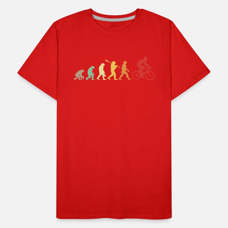 Darwin Evolution für Radfahrer 🚴 ♀️ Männer Premium Bio T-Shirt