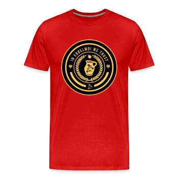 Bembel - Frankfurt - Ebbelwoi - Men's Premium Organic T-Shirt - red - Front - Damien (186cm)