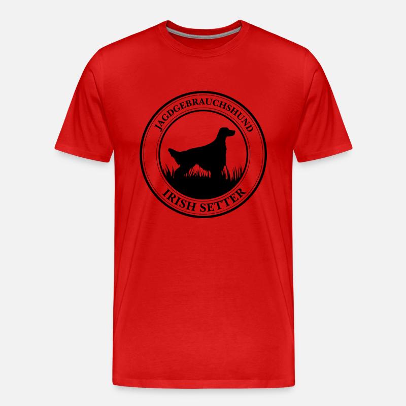 Irish Setter Jagdgebrauchshund Jagdhunde Wilsigns - Männer Premium Bio T-Shirt - undefined