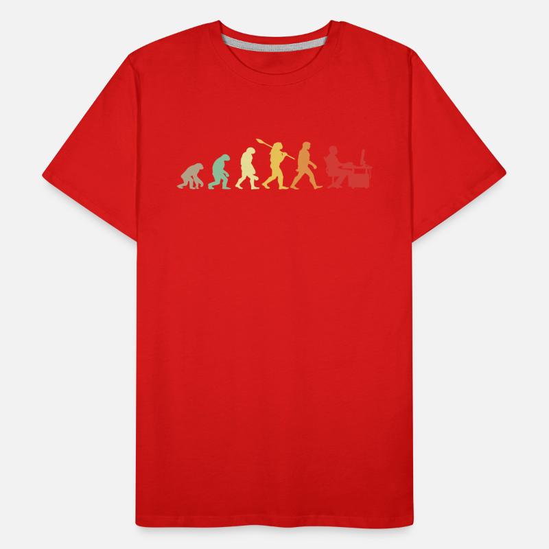 Darwin Evolution for Geeks 💻 Men's Premium Organic T-Shirt