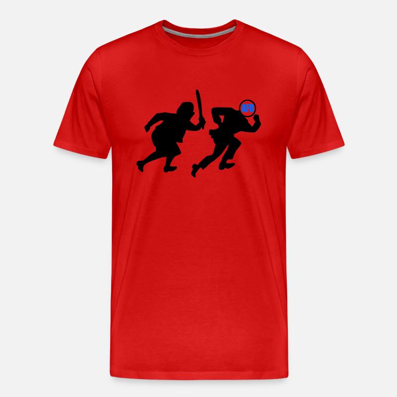 Omas gegen afd - Männer Premium Bio T-Shirt - Rot