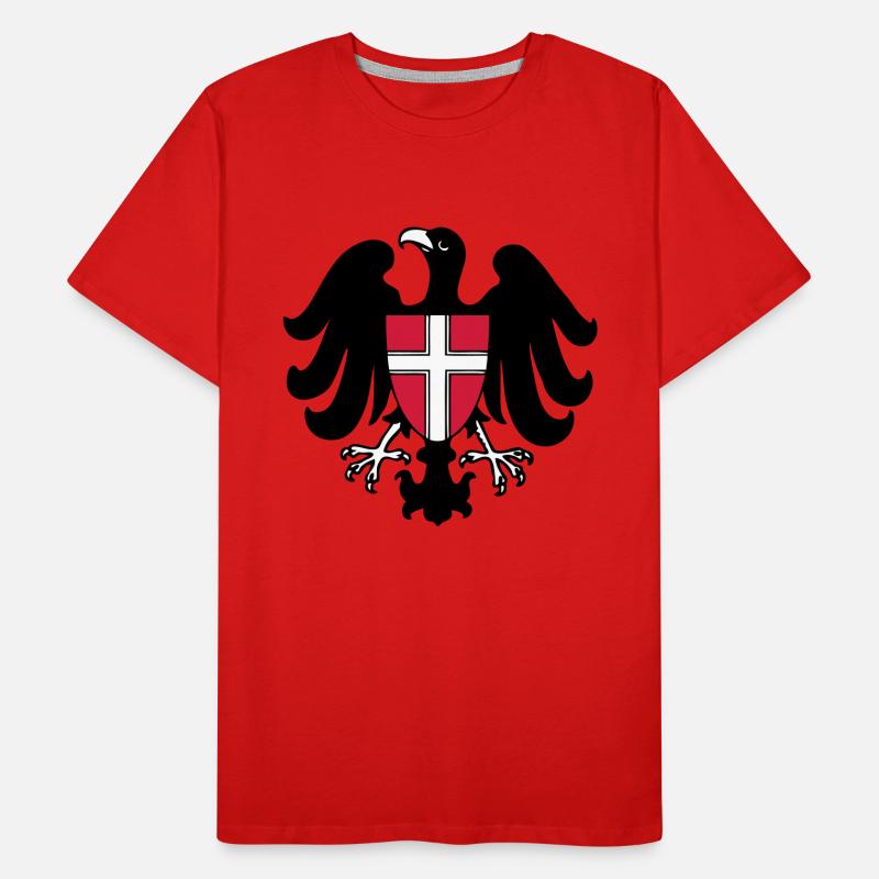 wien drawing austrian eagle vienna flag austria Men's Premium Organic T-Shirt