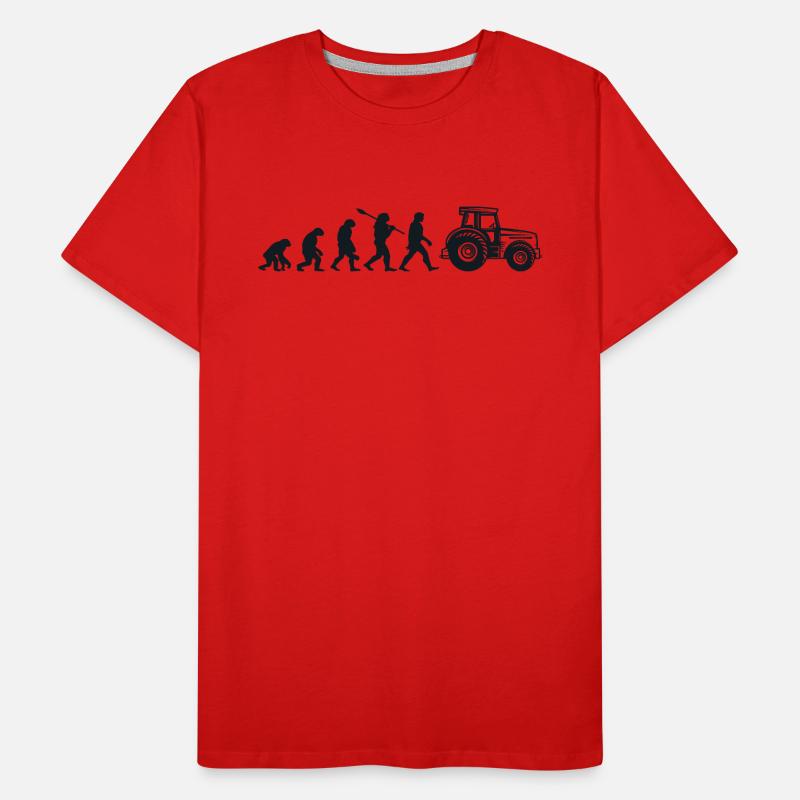 Darwin Evolution for Farmers 🚜 Men's Premium Organic T-Shirt