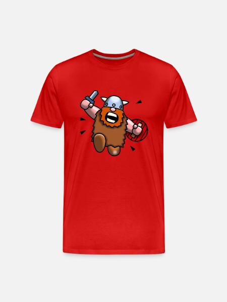 Wild Viking - Men's Premium Organic T-Shirt - red