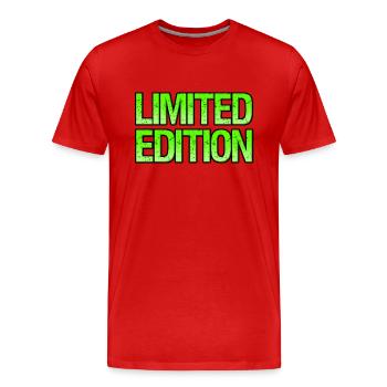 LIMITED EDITION - Männer Premium Bio T-Shirt - Rot - Vorne - Damien (186cm)