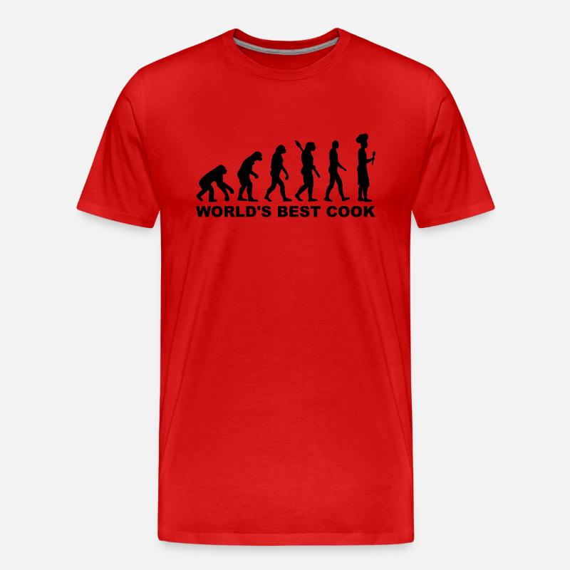 Koch - Männer Premium Bio T-Shirt - Rot