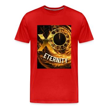 Conception d’une éternité dorée - T-shirt bio Premium Homme - rouge - Devant - Damien (186cm)