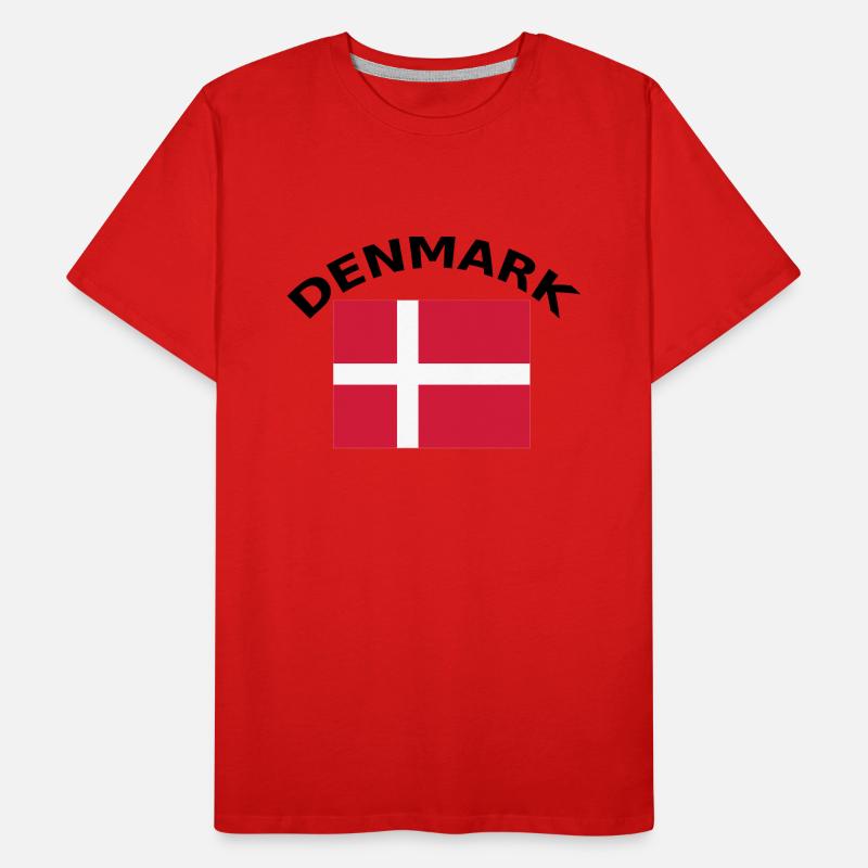 Danemark, Danemark, drapeau, drapeau T-shirt bio Premium Homme