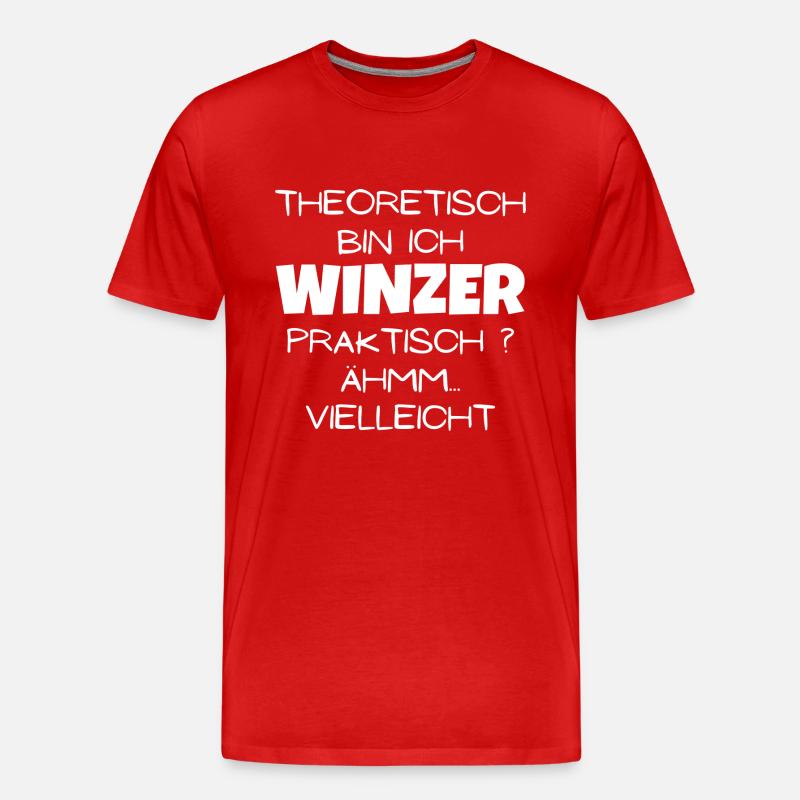 Theoretisch Winzer - Männer Premium Bio T-Shirt - undefined