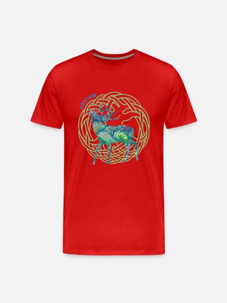 hirsch durathror e 115 - Men's Premium Organic T-Shirt - red