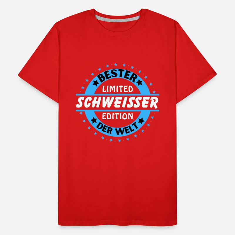 Bester Schweißer der Welt Männer Premium Bio T-Shirt