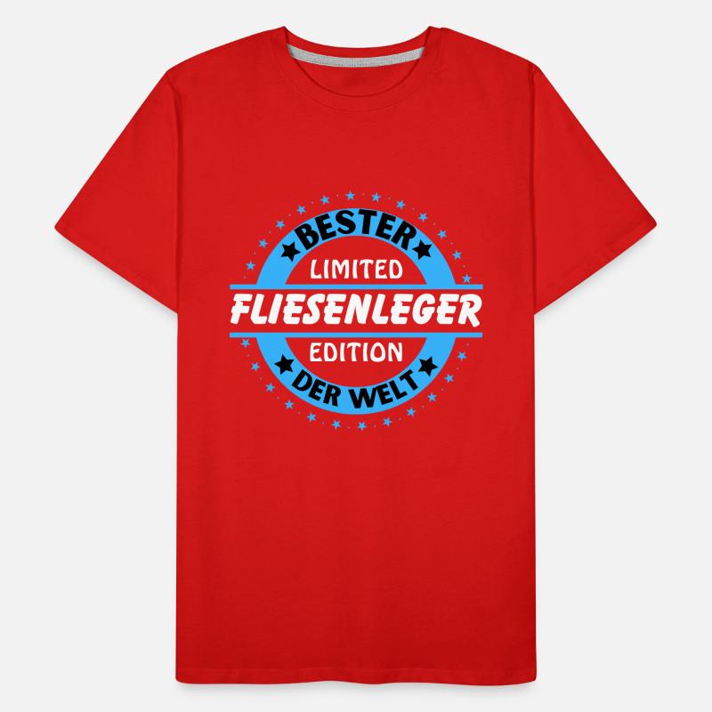 Bester Fliesenleger der Welt Männer Premium Bio T-Shirt