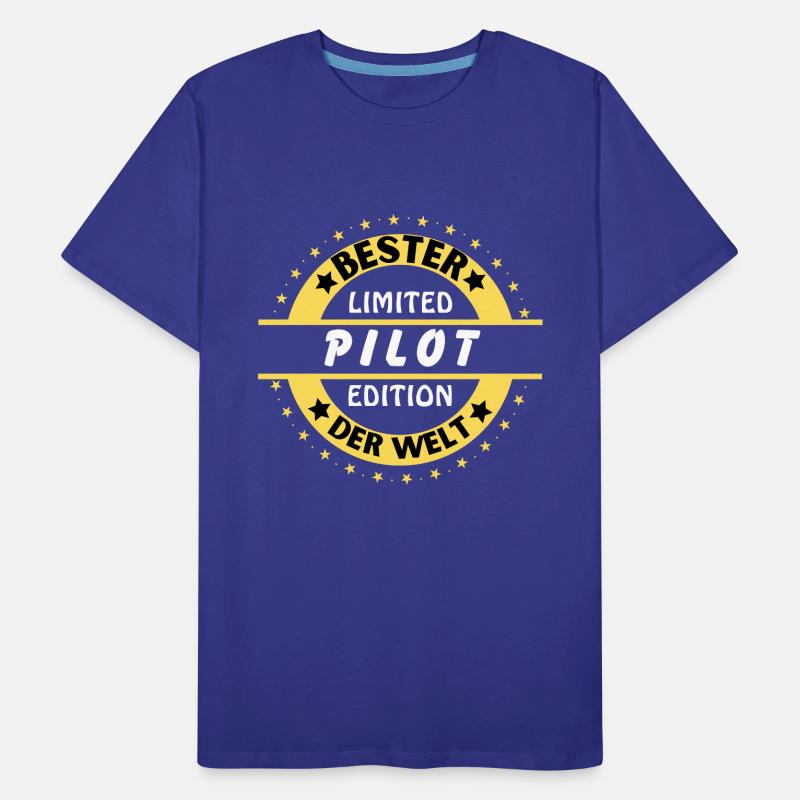 Bester Pilot der Welt Männer Premium Bio T-Shirt