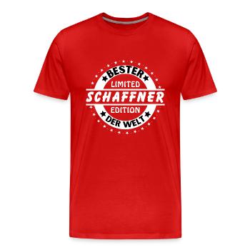 Meilleur chef d’orchestre du monde - T-shirt bio Premium Homme - rouge - Devant - Damien (186cm)