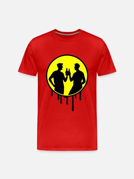 Team Group Celebrations - Men's Premium Organic T-Shirt - red