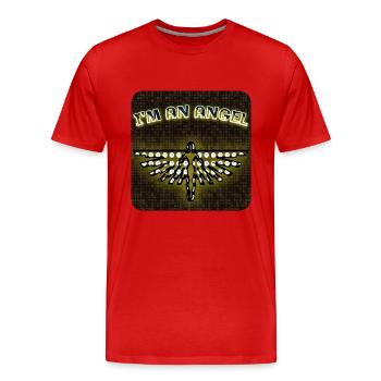 Je suis un ange - Club WoW - 2023 - T-shirt bio Premium Homme - rouge - Devant - Damien (186cm)
