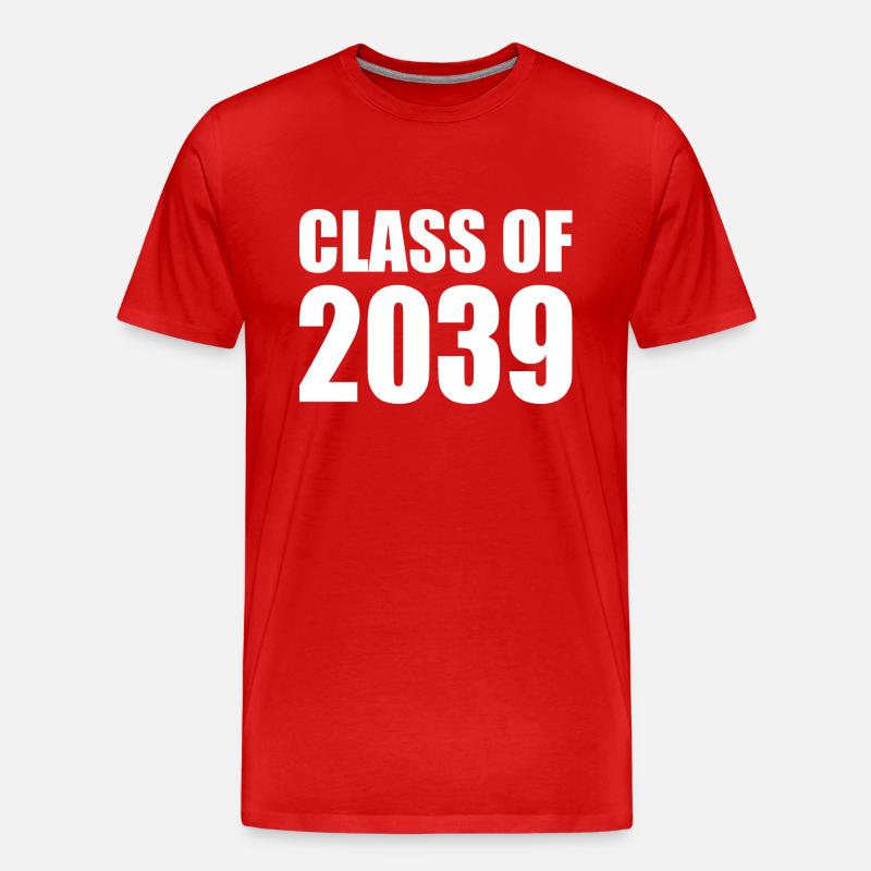 Class of 2039 - Männer Premium Bio T-Shirt - Rot