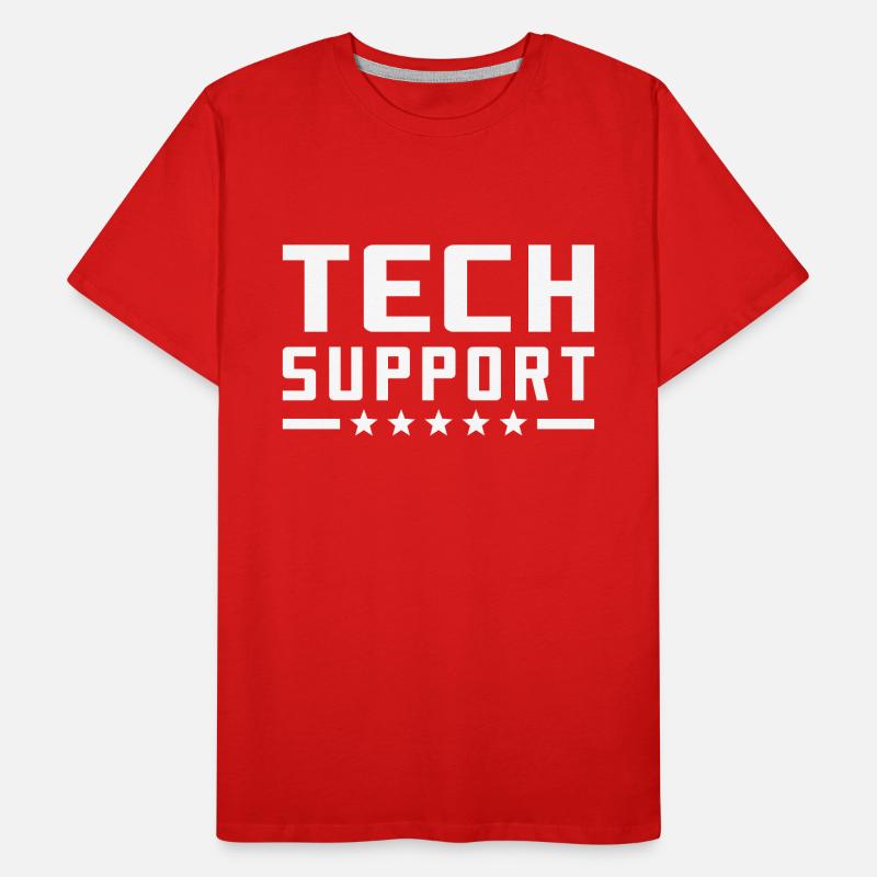 Tech Support technischer Support Männer Premium Bio T-Shirt