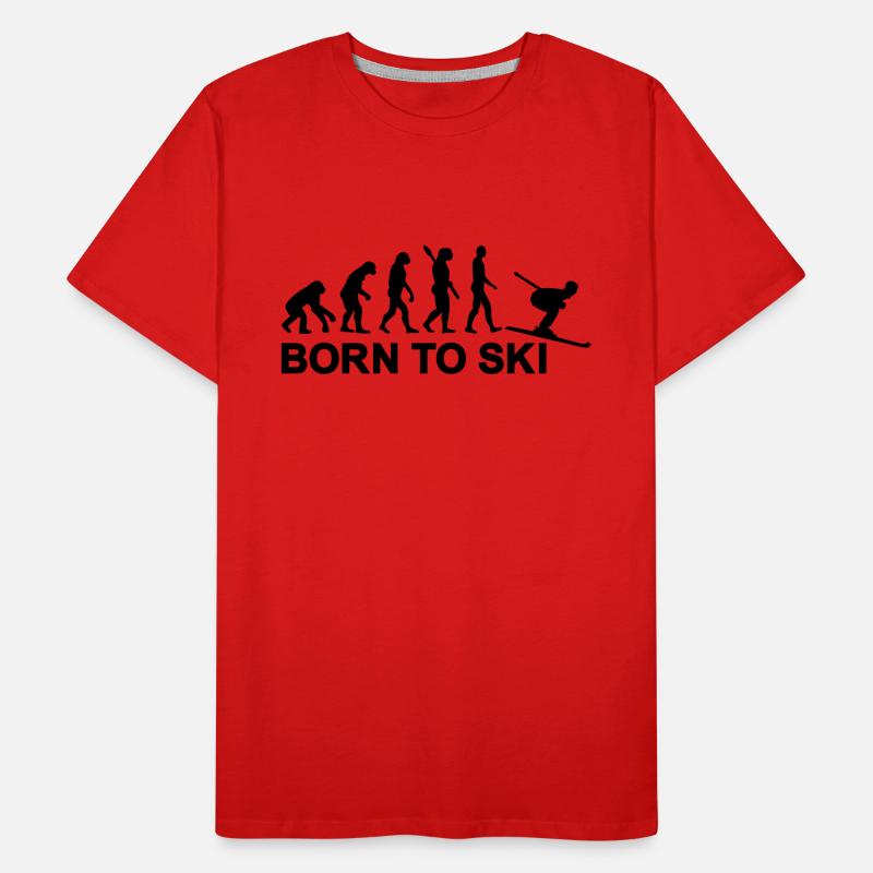 Évolution Ski T-shirt bio Premium Homme