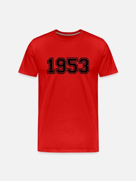 1953 - Männer Premium Bio T-Shirt - Rot