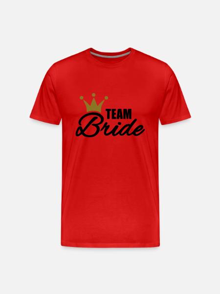Team Bride - T-shirt bio Premium Homme - rouge