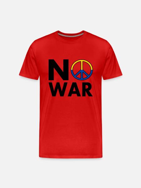 No war - Men's Premium Organic T-Shirt - red
