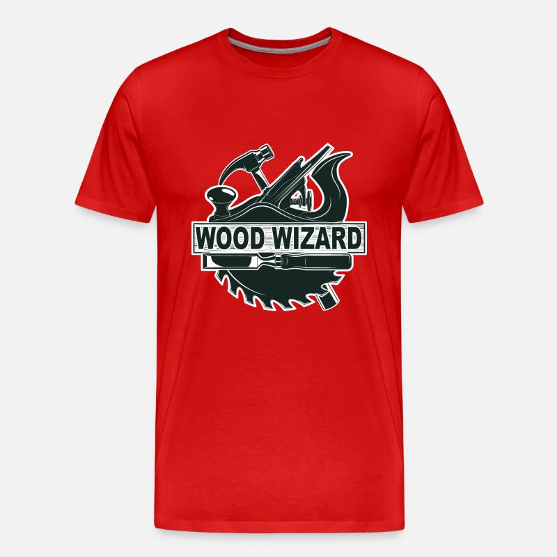 Assistant du bois de menuiserie - T-shirt bio Premium Homme - rouge