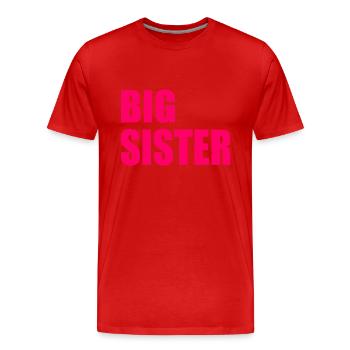 Big sister - T-shirt bio Premium Homme - rouge - Devant - Damien (186cm)