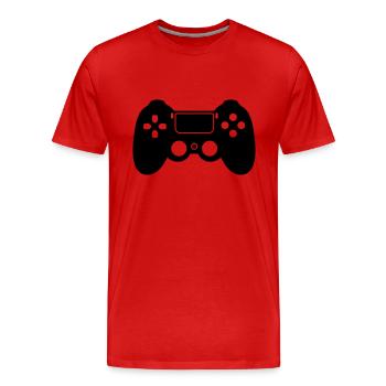 gaming - T-shirt bio Premium Homme - rouge - Devant - Damien (186cm)