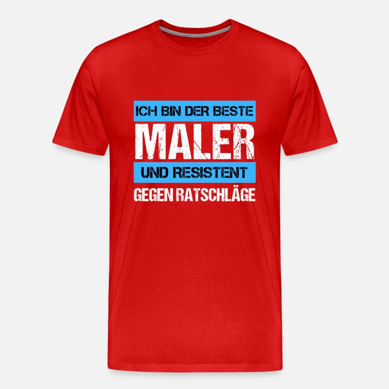 Resistenter Maler - Männer Premium Bio T-Shirt - undefined