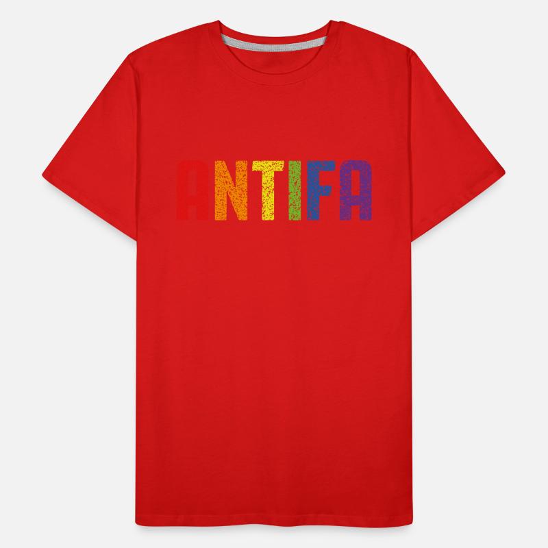 Antifa Pride Men's Premium Organic T-Shirt