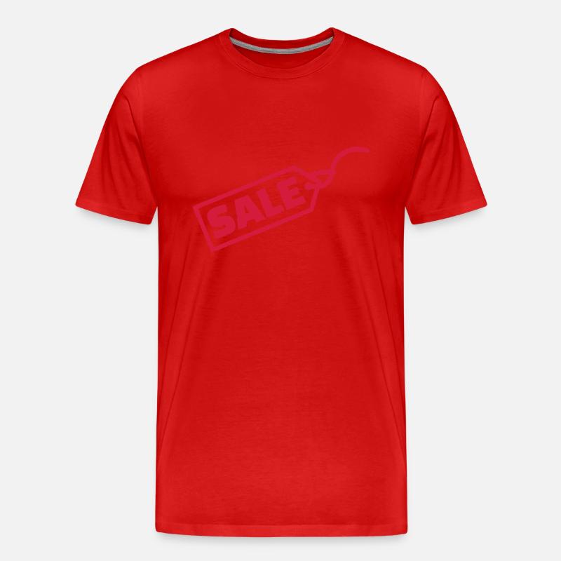 Sale - Männer Premium Bio T-Shirt - Rot