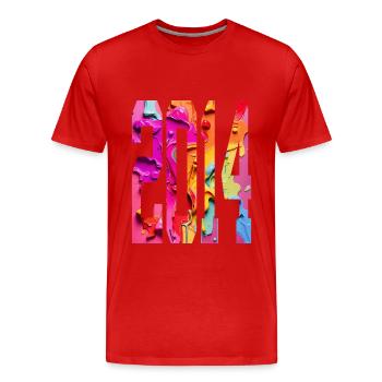 BUNT 12E ANNIVERSAIRE 2014 - T-shirt bio Premium Homme - rouge - Devant - Damien (186cm)
