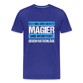 Resistenter Magier - Männer Premium Bio T-Shirt - Königsblau - Vorne - Damien (186cm)