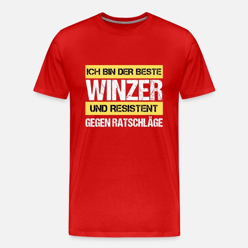 Resistenter Winzer - Männer Premium Bio T-Shirt - undefined