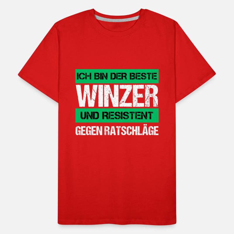 Resistenter Winzer Männer Premium Bio T-Shirt