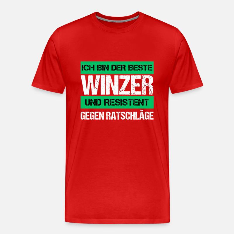 Resistenter Winzer - Männer Premium Bio T-Shirt - undefined